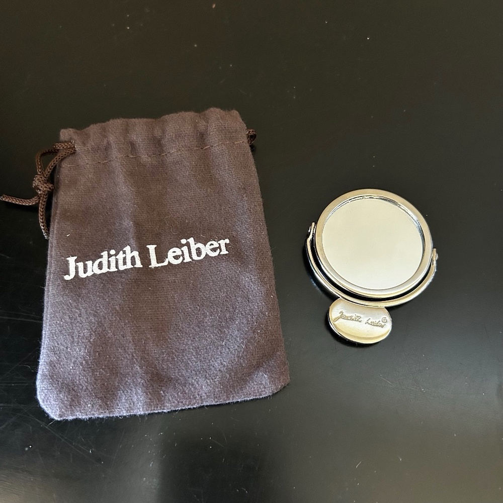 Judith Leiber Purse Mirror with Pouch. NWOT